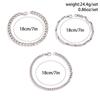3Pcs/Set Stainless Steel Punk Cuban Chain Bracelet For Men Minimalist Silver Color Hip Hop Bracelet Party Jewelry Gifts