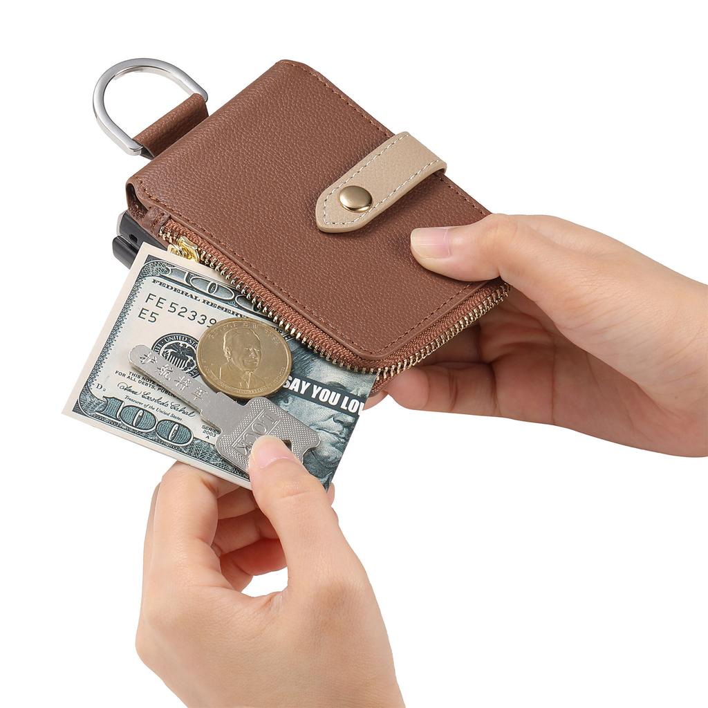 Vertical Zipper Cards Solt Wallet Leather Case for Samsung Z Flip 5 4 3 5G Stand Shockproof Flip5 Purse Ring Holder Pocket Cover