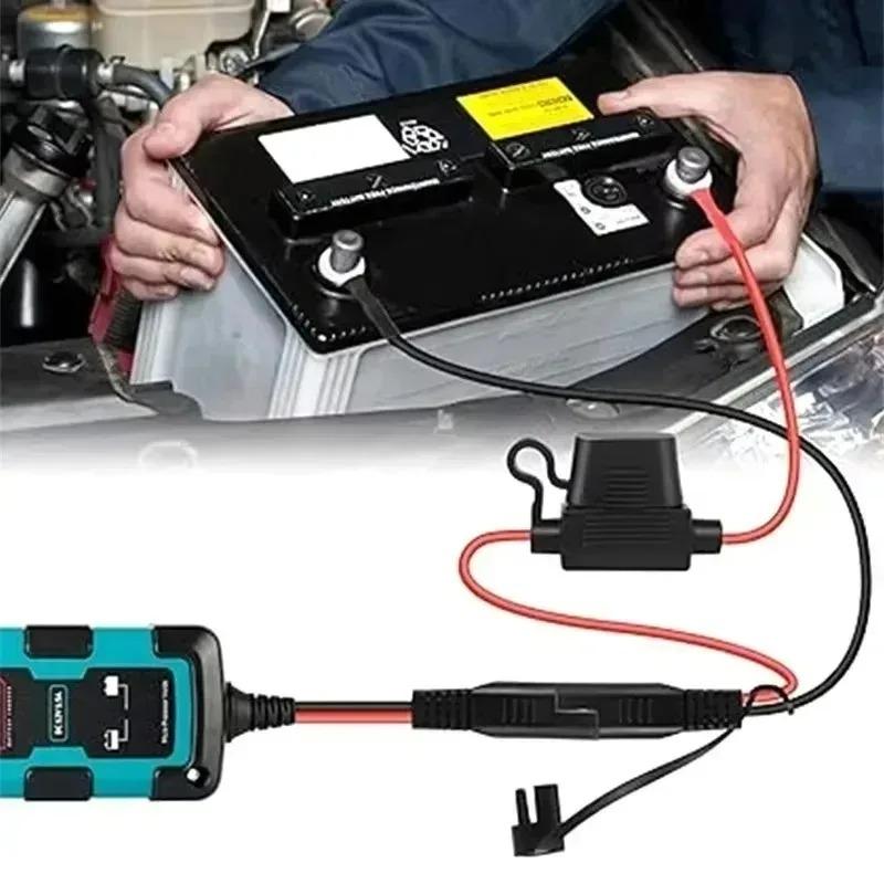 Charger Cable for Motorcycle Battery Terminal To SAE Quick Extension Cord Cable Connector for Battery Charger/Maintainer
