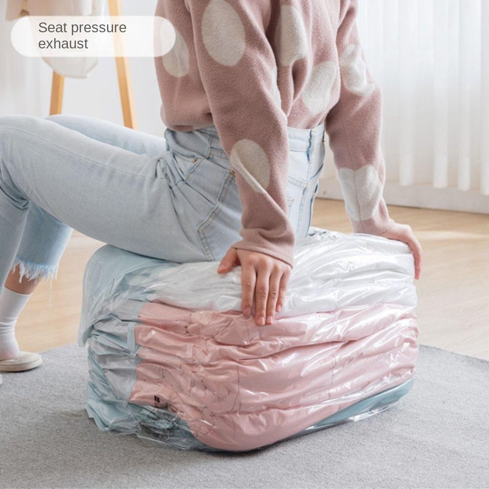 Space Saving Vacuum Storage Bags Cube Compression Storage Compression Bag Wardrobe Organizer