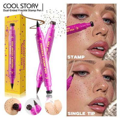 Eyeliner Freckle Tre-in-uno Doppia Testa Sigillo Punto Macchia Penna Simulazione Naturale Impermeabile Sudore Senza Trucco Per Creare Bellezza Selvaggia