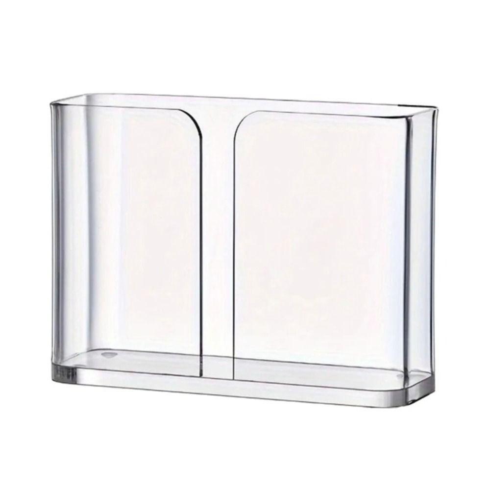 

Kitchen Tool Serviette Dispenser Acrylic Luncheon Napkins Organizers Towel Napkin Holder Table Top Square