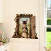 Easter Wall Stickers, Creative Gentleman Bunny Decor, Self-Adhesive Wall Art for Bedroom Living Room Holiday Background Decoration