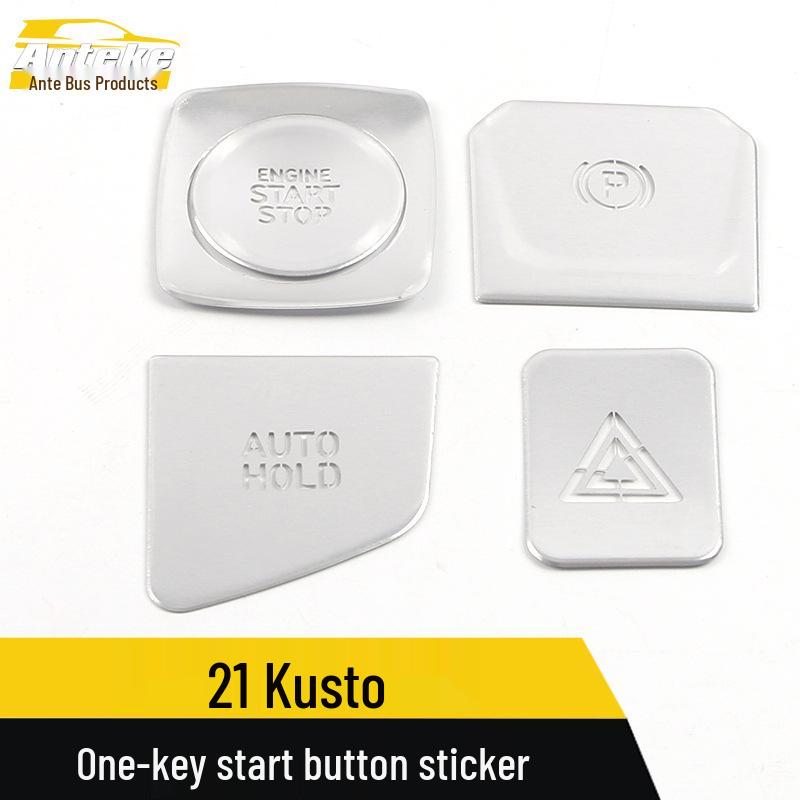 21 Kustu One-Button Start Sticker and Body Start Button Sequin Car Accessories