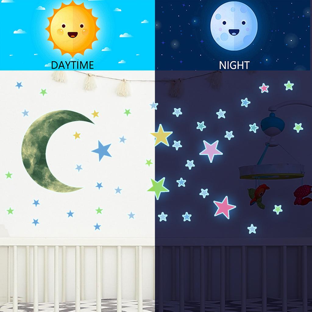 Luminous Fairy Mermaid Wall Stickers Kids Bedroom Home Decor Glow In The Dark Fairy Butterfly Decal Stickers Switch Wallpaper