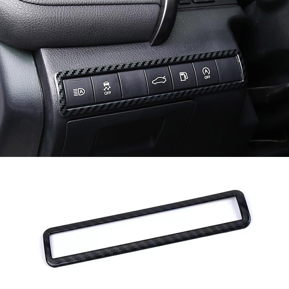 ERIDANUS Auto Accessories Fit for Toyota Camry 2020 2019 2018 Headlight Switch Control Trim (Not for 2023 2022 2021) (Carbon Fiber Style) ABS 1 PCS