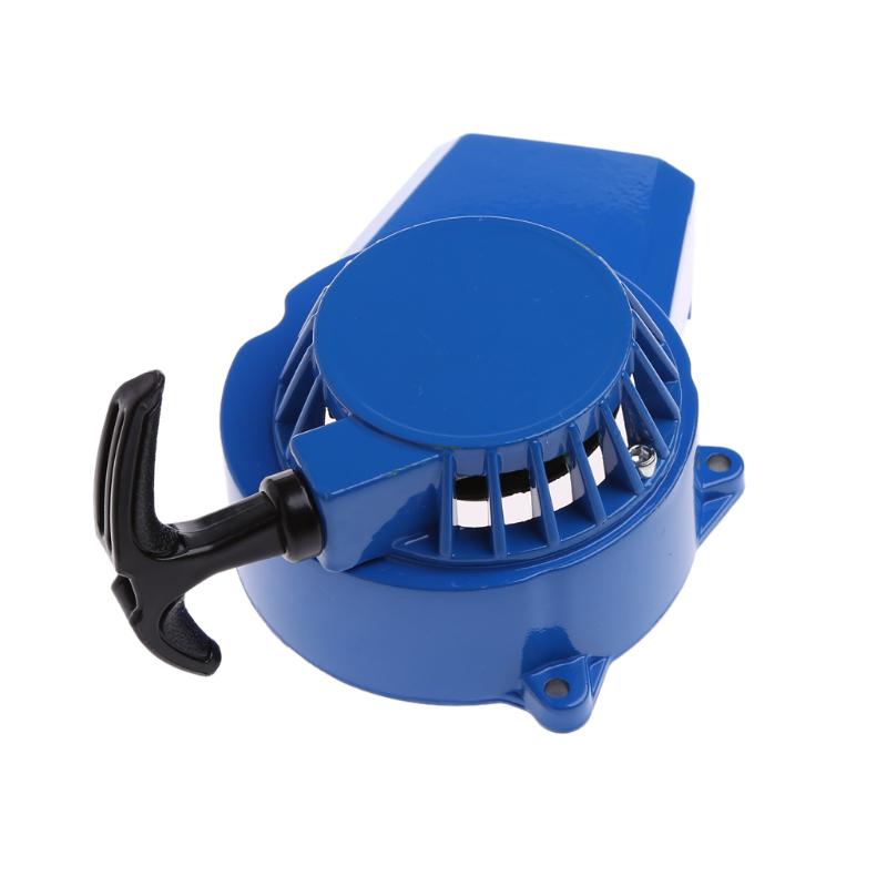 Demaror cu recul motor Starter cu tragere din aluminiu Ușor de trage Se potrivește 49cc Mini Dirt Pocket Pit Bike ATV Quad pentru motocicletă