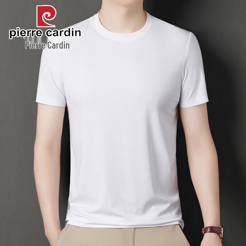 Pierre Cardin Men's Ice Silk Crew Neck Short Sleeve T-shirt