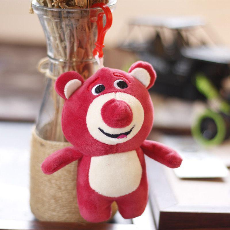 Cute Lotso Strawberry Bear Plush Pendant For Toy Story Fans