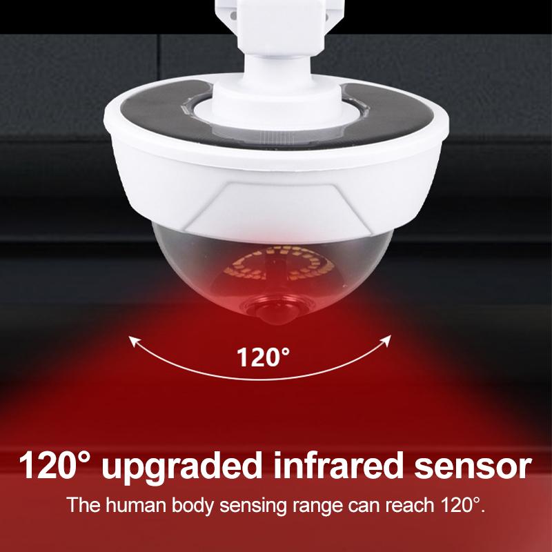 Simulace Solární Kamera Venkovní Domácí Falešná Kamera Vodotěsné Osvětlení CCTV Dohled Falešná Kamera Bezpečnostní Ochrana