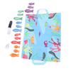 Cloth Fishing Game Hook and Loop Educational Color Matching Soft Fabric Fishing Toys for Toddlers
