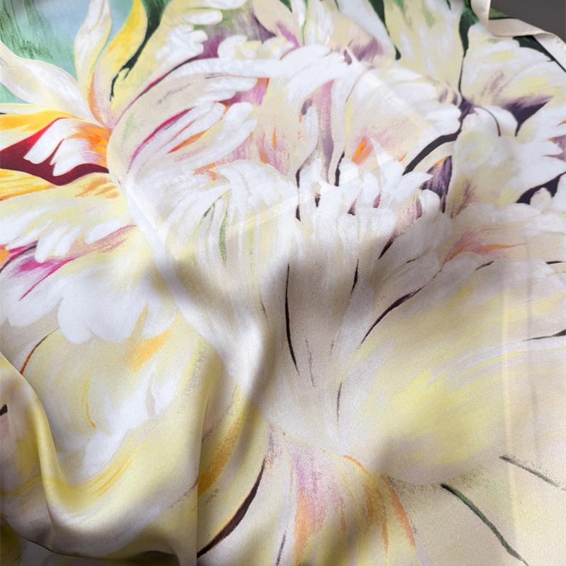 Luxury Print 70cm Square Scarves Women's Silk Scarf Bandana Small Neckties Hairbands Foulard Shawl Hijab