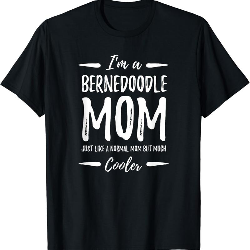 

Cool Bernedoodle Dog Mom T Shirt Funny Lover - Men s Summer Cotton Graphic Tee S разноцветный