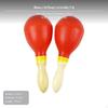 MultiFunction Hand Bell Tambourine Shaker for Kids Adults Percussion Red Double Row