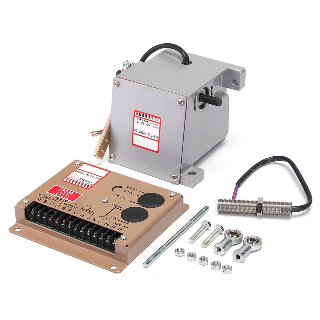Generator Actuator ADC225 12V with Governor ESD5111E with Pickup Sensor MSP675 for Diesel Generator 1 Set
