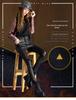Women's High Waist Matte PU Leather Fleece-Lined Slimming Pants - Winter Base Layer