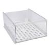  Closet  , Clear Stackable Storage Bins with Drawer Panel, Space Saving Plastic Closet Storage Box for Home,  , Wardrobe, Kitchen, Bathro