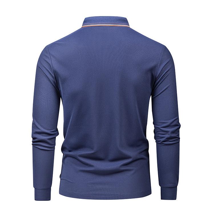 Classic Business and Leisure Polo Shirt Men's Long Sleeve