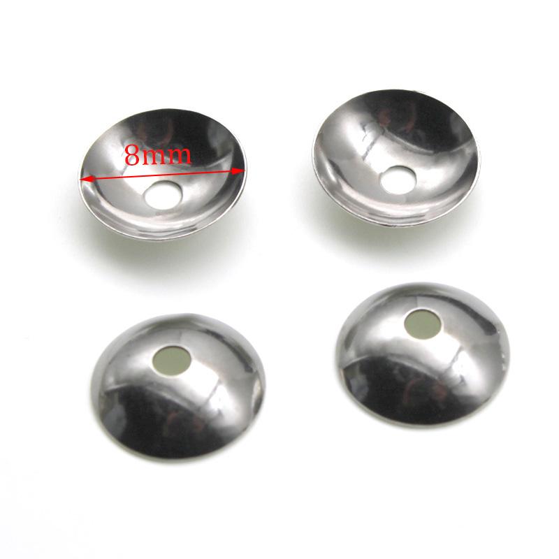 100pcs Stainless Steel Charm Bead Caps Jewelry Connectors Filigree Spacer Bead Caps Findings Jewelry Findings Making End Caps