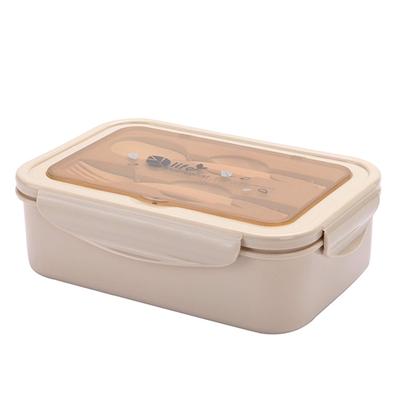 Microwave Oven Heating Lunch Box Rectangular Student Lunch Box Storage Box