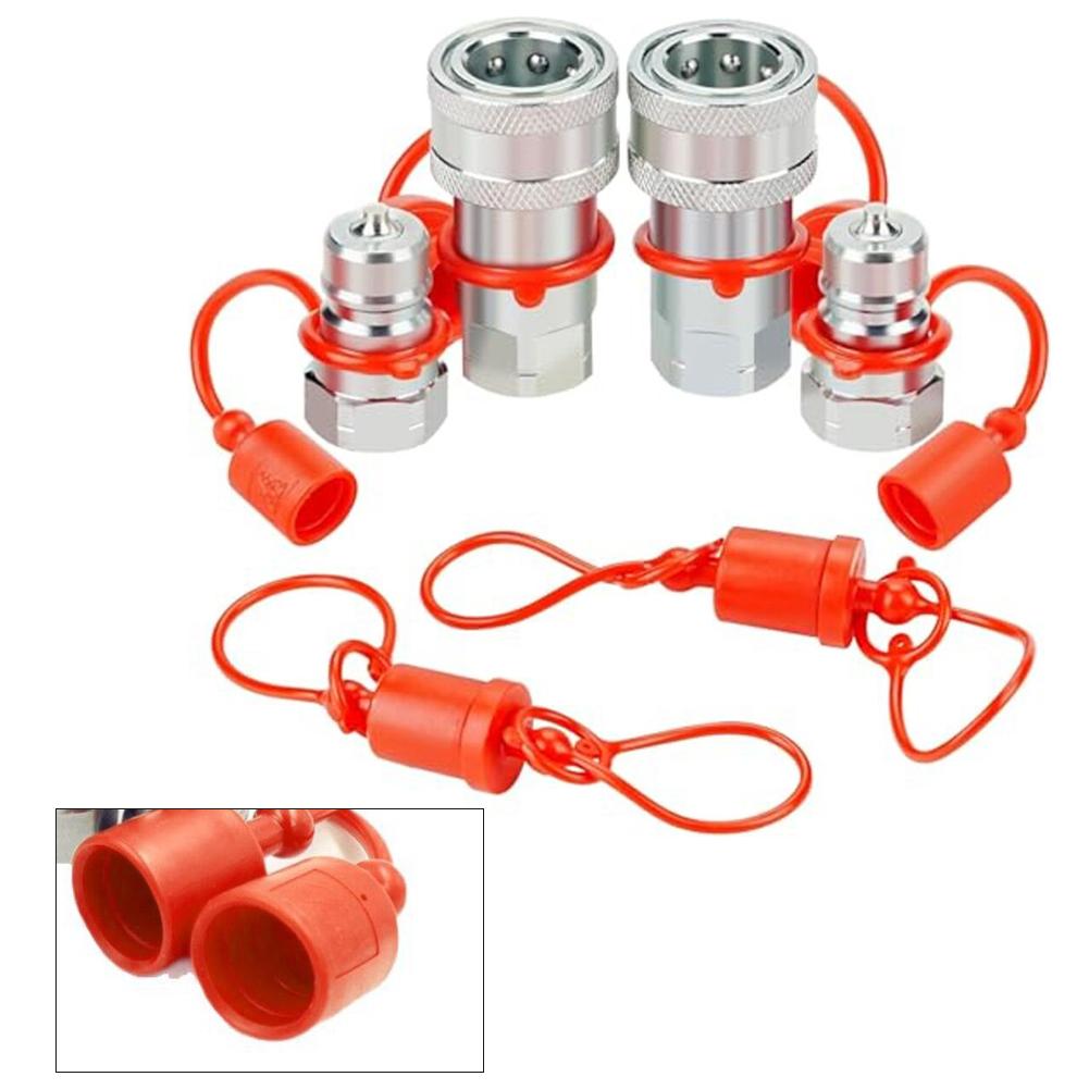 Hydraulic Quick Connect Fittings NPT ISO7241A for Reliable Connection In High Pressure Environments with Dust Cap