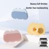 Silicone Baby Shampoo Sponge for Newborn Bath