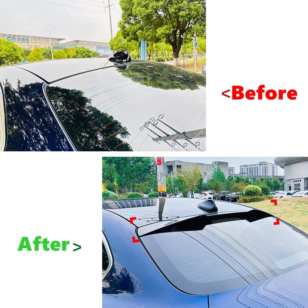 Car Rear Trunk Roof Spoiler Wing Lip For Alfa Romeo Giulia 2015-2025 Tail Tailgate Upper Deflector Splitter ABS
