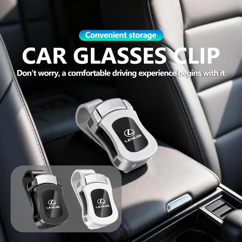 GEFF2 Car Interior Sun Visor Eyeglasses Holder Sunglasses Clip For Lexus UX250h RX450h RX300 GX470 CT200h RX400h NX300h RX350