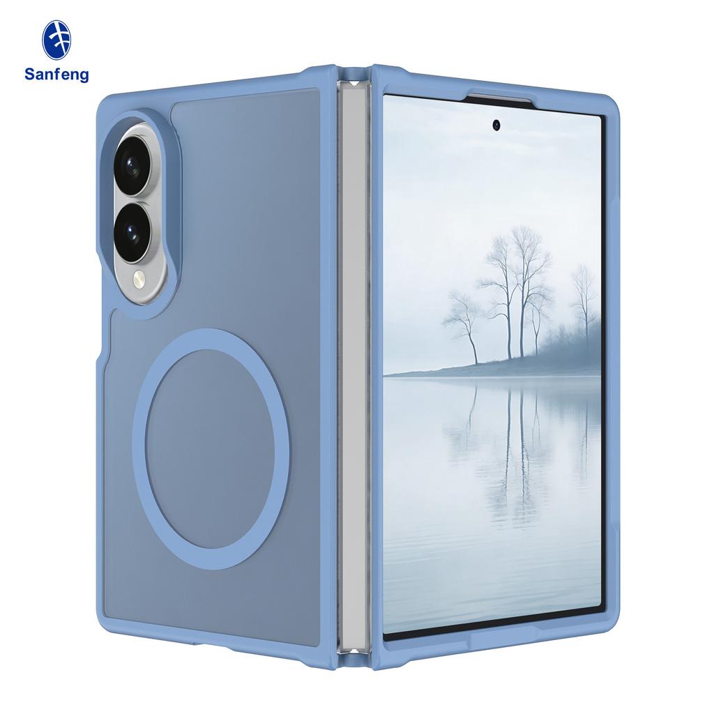 New Samsung ZFold8ultra Folding Anti-drop Mobile Phone Case Magnetic Skin Sense Fold7 Protective Case Wholesale
