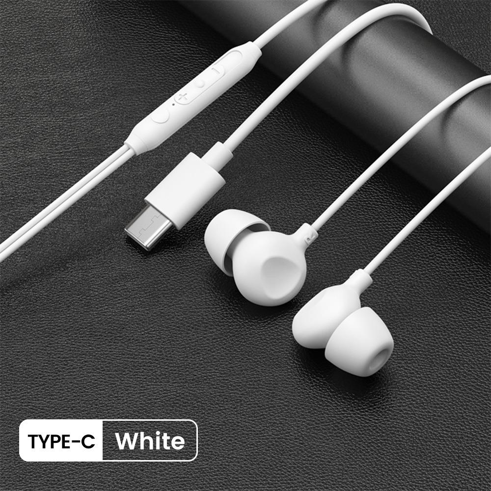 High Sound Quality Sleep Earphones Type C In-Ear Headphones Wired Earphones Mobile Phone Use