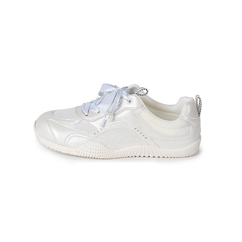 Summer breathable sneakers waffle mesh breathable ballet silver sports and leisure shoes women's shoes