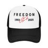 Freedom Red Signature Charlie Kirk Tribute  Sun Hats Y2k Cool Unisex-Teens Mesh Trucker Hat Sun Visor Baseball Cap Birthday Gift
