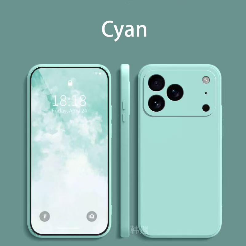 Square Liquid Silicone Phone Case for Apple iPhone 17 Pro Max 17 Air Soft Cover Case