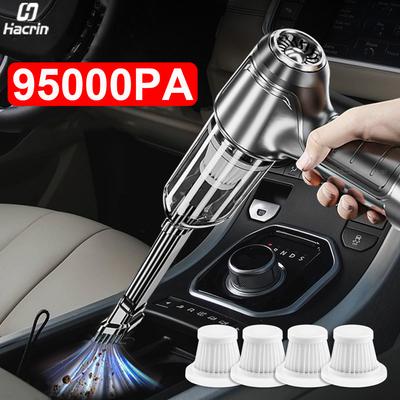 Auto Staubsauger 95000pa Drahtlose Tragbare Staubsauger Für Auto Hause Starke Saug Handheld 2 In 1 Staubsauger Gebläse