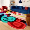 Living Room Carpet Art Irregular Color Abstract Home Bedroom Bedside Mat Easy To Care Cloakroom Coffee Table Rug Tapis 
