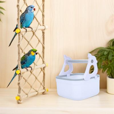 Parrot Training Stand with Droppings Tray Desktop Bird Perch Platform for Small Medium Parrots Potty Training Play Shower Stand