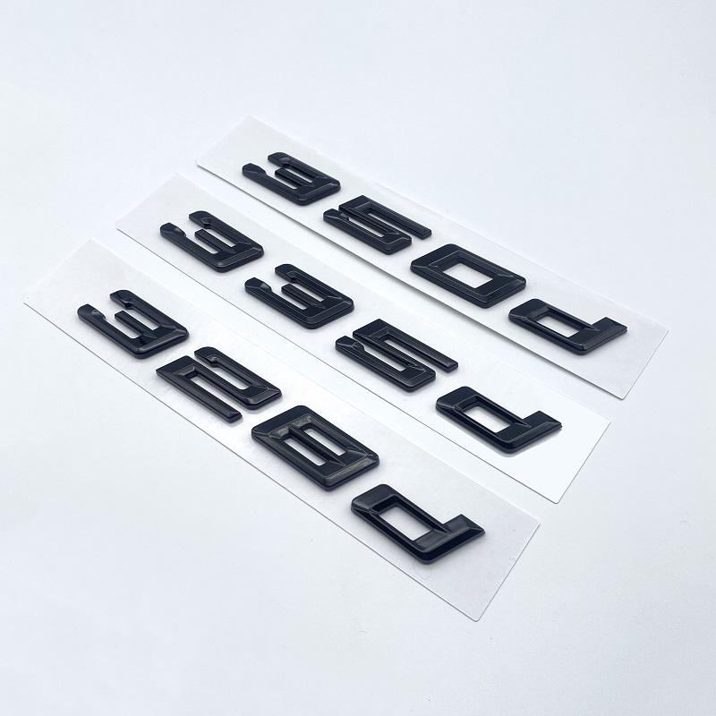 Nová čísla písma Písmena 316d 318d 320d 325d 328d 330d 335d Emblém GT ABS pro BMW řady 3 E90 E46 F30 Logo kufru auta