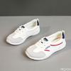 New Breathable White Shoes for Spring Autumn Height Increasing Casual Wear-resistant Thin Sole Simple Comfortable Women's Shoes