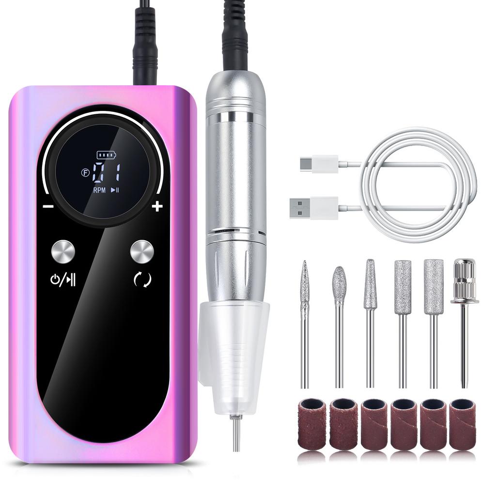 45000RPM Nail Drill with Nail Drill Bits Low Noise Electric Nail Drill Machine