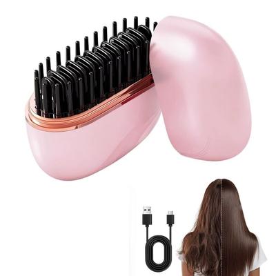 Anti Scald Shell Electric Hair Brushes Portable Straightening Comb Travel Use
