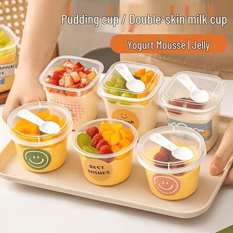 Disposable Pudding Dessert Cups with Lids