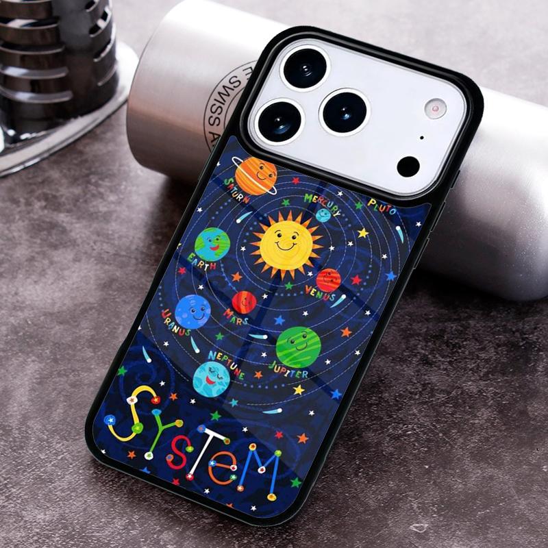 Solar System Planet Constellations Phone Case For iPhone 17,16e,15,14,13,12,11,Mini,Pro,MAX Soft Silicone Cover