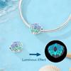 925 Silver Luminous Sea Star Turtle Shell Charms Bead Dangle For Women Fine DIY Birthday Jewelry Gifts