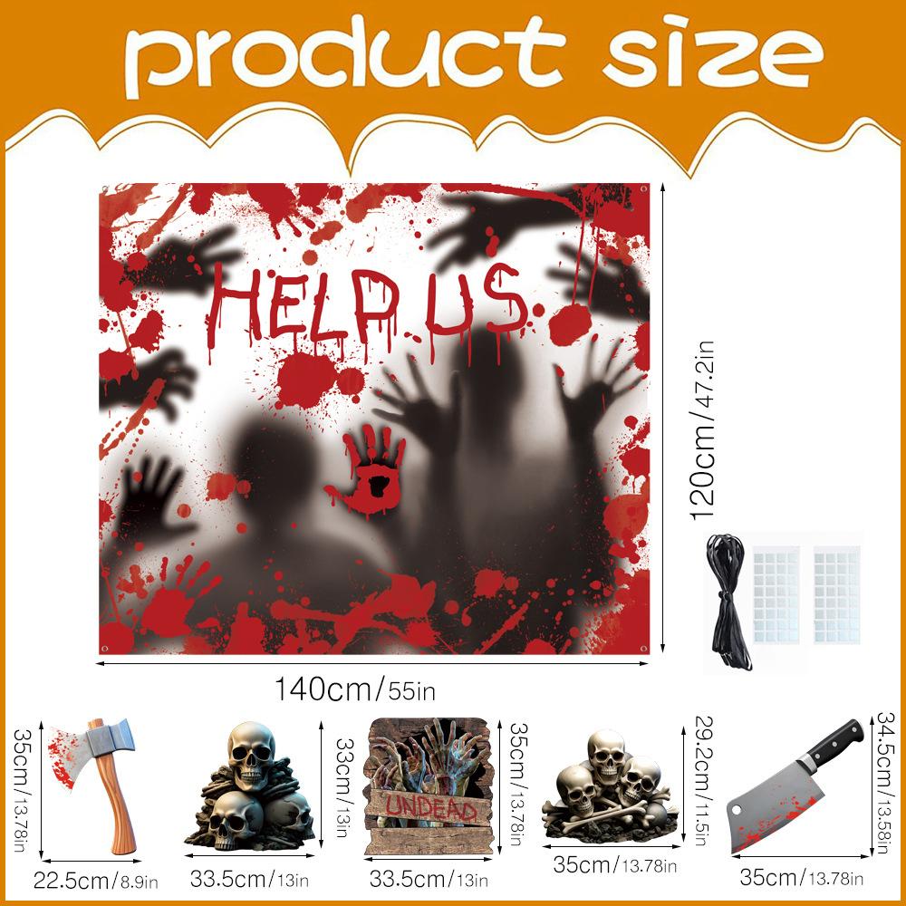 Trunk Decorations Kit Garage Door Decorations Dinosaur Decoration for Car SUV Garage Door  Entryway Archway Halloween Party