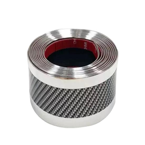 Carbon Fiber Car Door Protector Stickers Scratch-resistant Film Auto Trunk Sill Scuff Guard Tape for Enhanced Sealing Noise Reduction