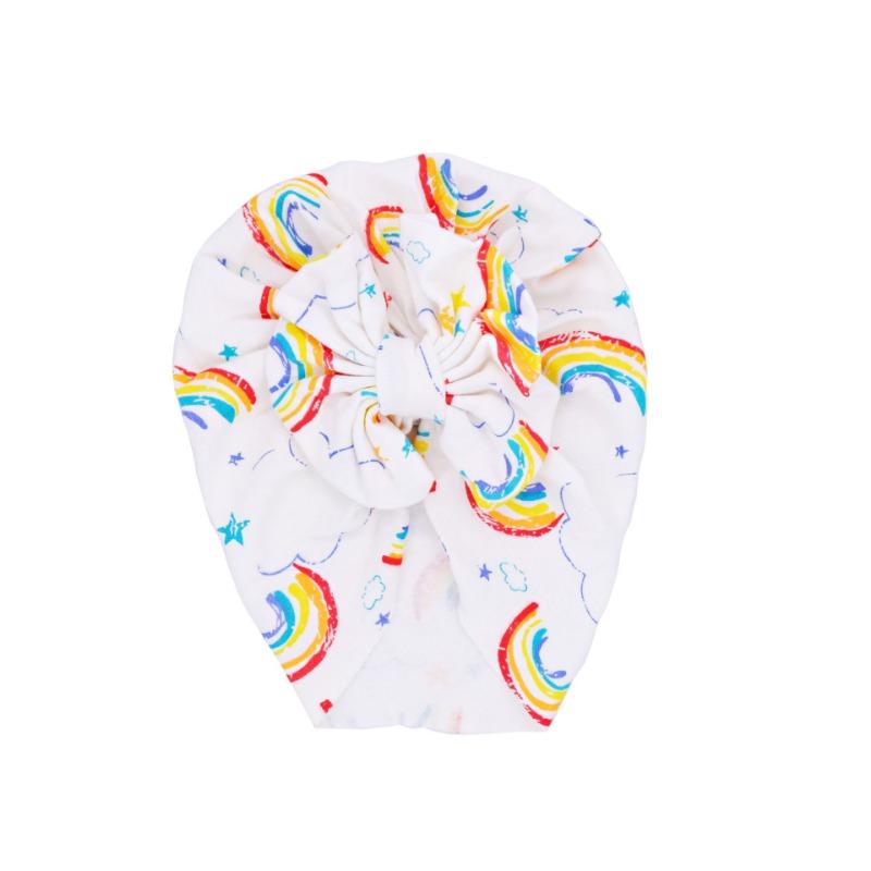 

F23 baby bow hat princess hair with hat baby spring and autumn thin boneless tire hat woman fresh and sweet