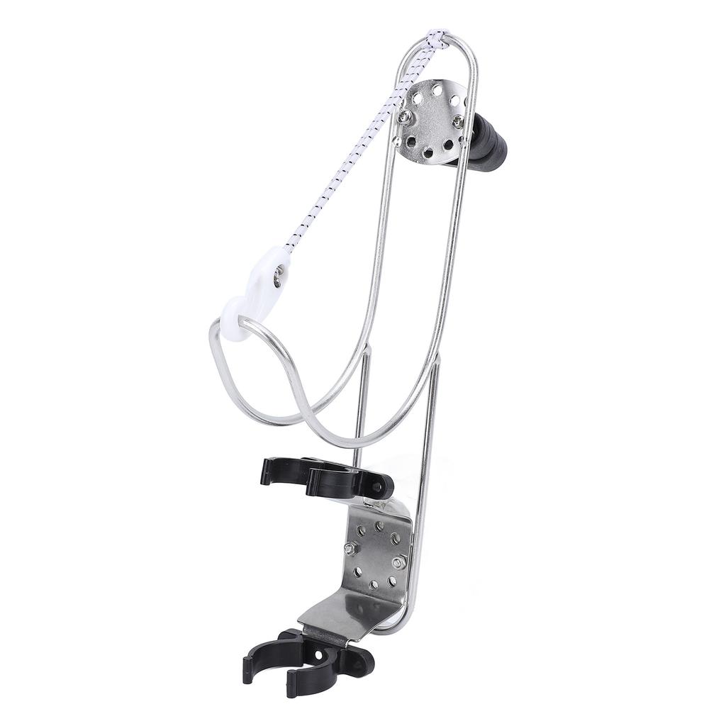 Life Buoy Ring Holder Stainless Steel Marine Horseshoe Bracket Polished Lifebuoy Ring Bracket for 22 To 25mm Rail