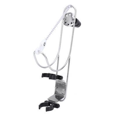 Life Buoy Ring Holder Stainless Steel Marine Horseshoe Bracket Polished Lifebuoy Ring Bracket for 22 To 25mm Rail