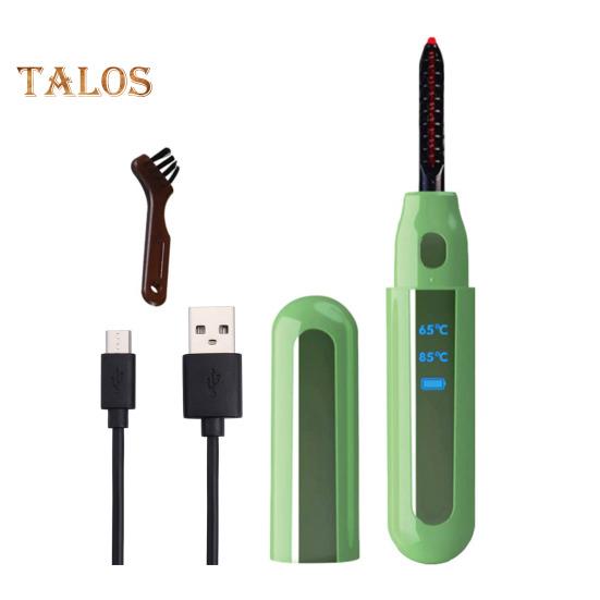 

Электрические щипцы для завивки ресниц с подогревом, 2 температурных режима, USB-зарядка, портативные, для путешествий, быстрый нагрев, мини-инструменты для завивки ресниц для женщин зелёный