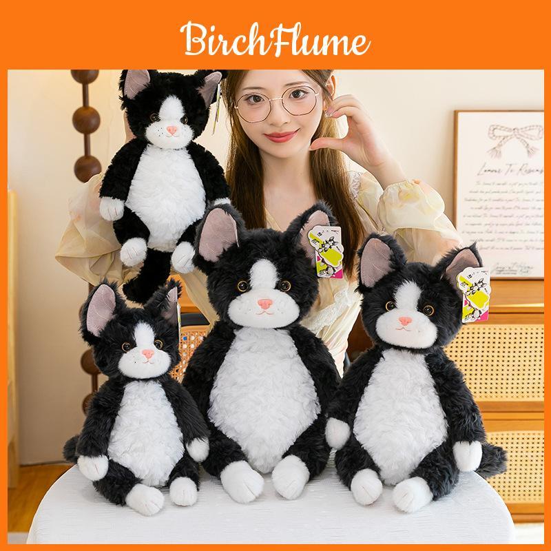Black Cat Plush Doll With Cartoon Design For Kids And Collectors